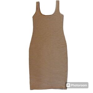 M Forever 21 Tank Yellow Stripe Dress